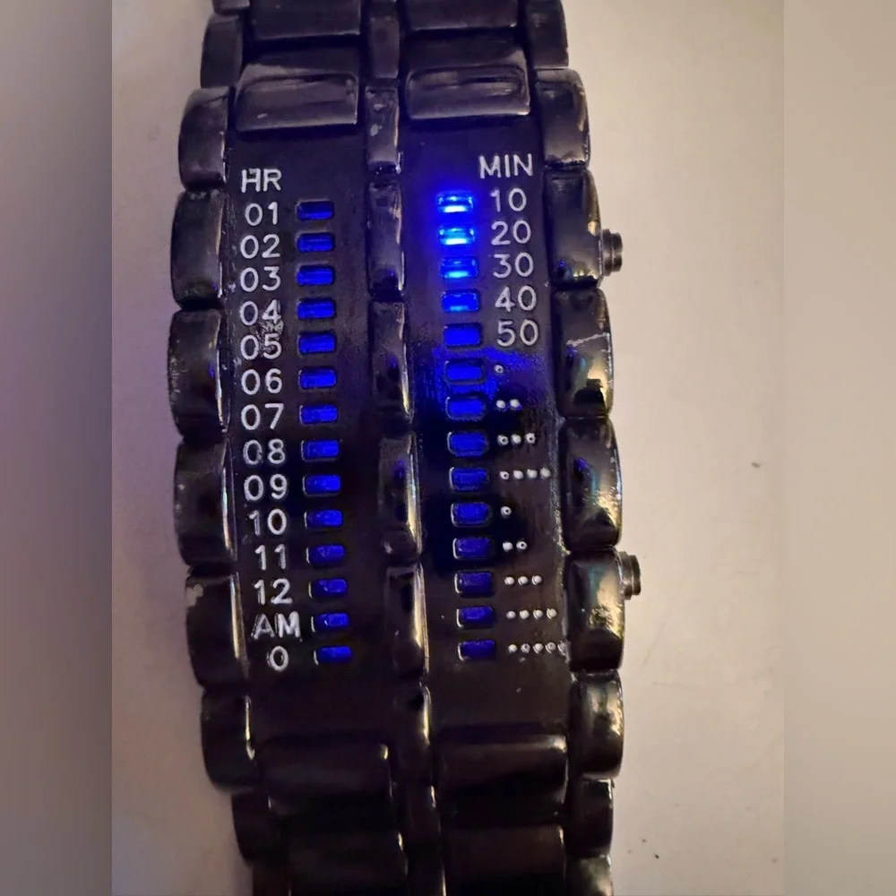 Vintage 1990’s Lava Iron Samurai LED Binary Japanese Inspired watch